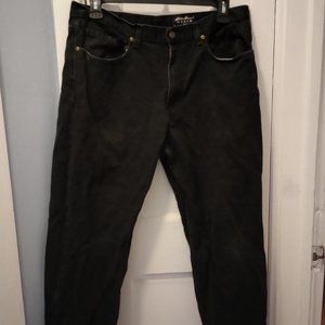 Vintage relaxed fit straight leg black denim jeans Eddie Bauer 38 x 30